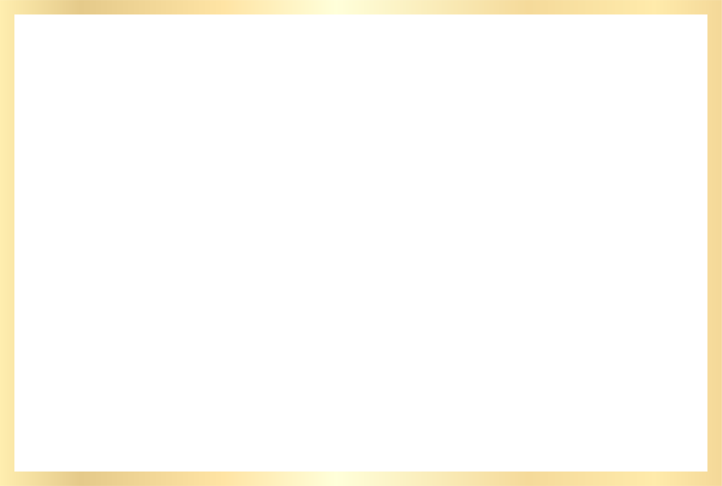Bright Gold Frame rectangle border